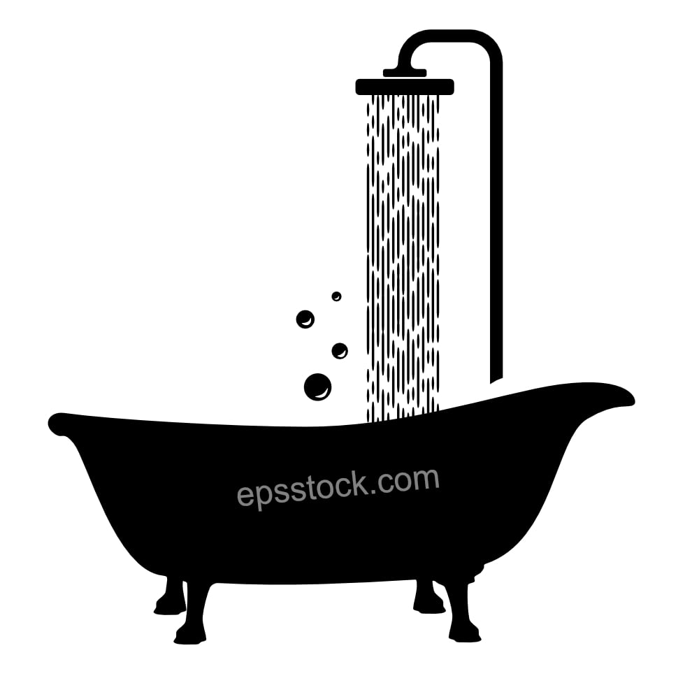 Bathtub with shower