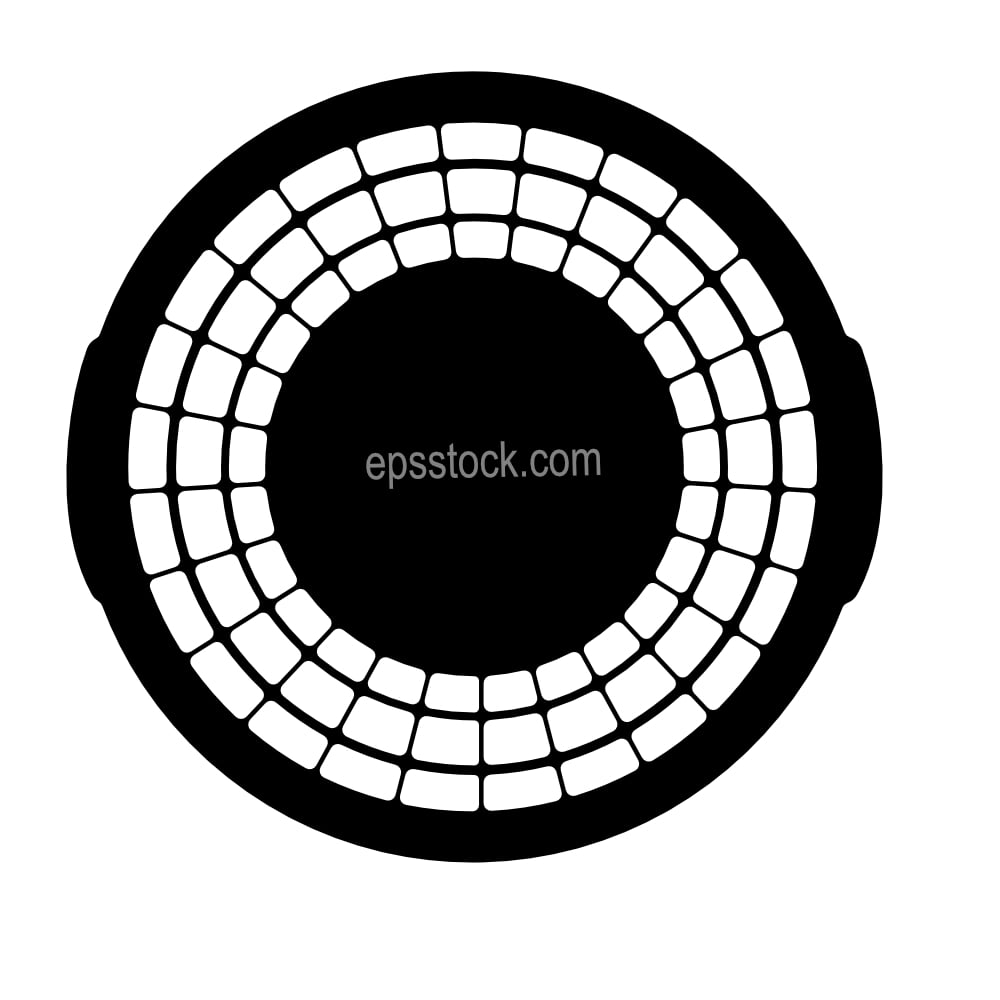 Round Laundry Basket top view