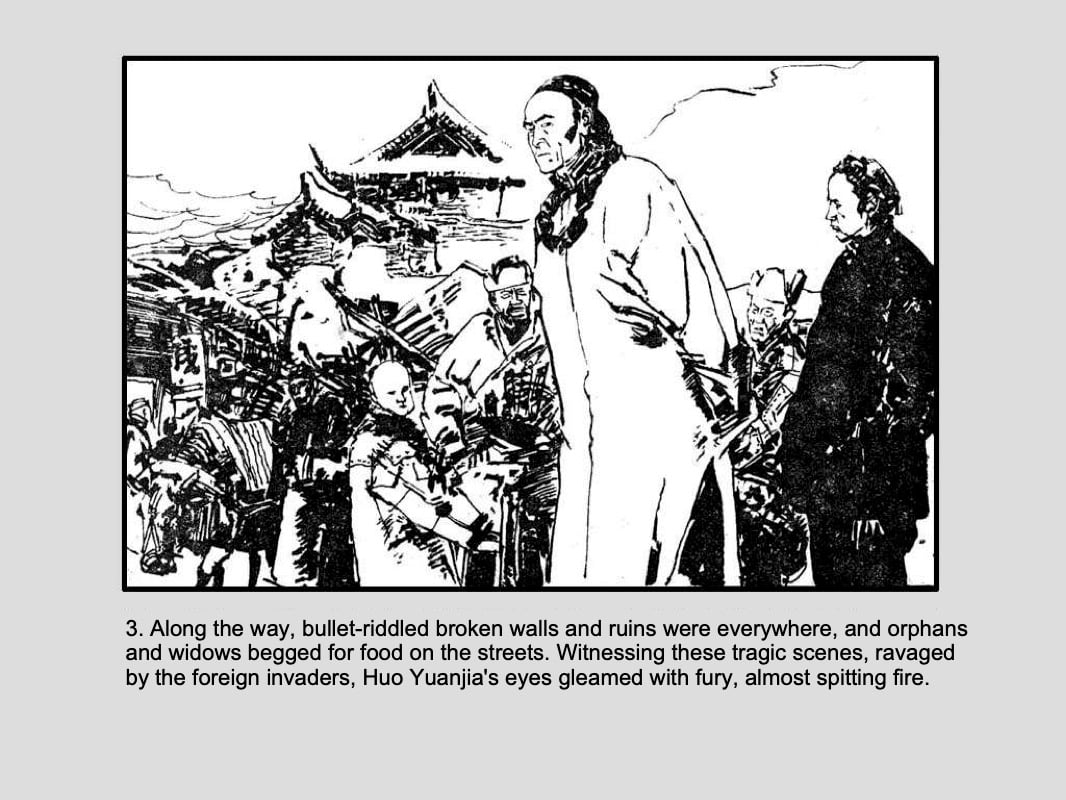 Huo Yuanjia Sets Up a Martial Arts Challenge Stage Page 3
