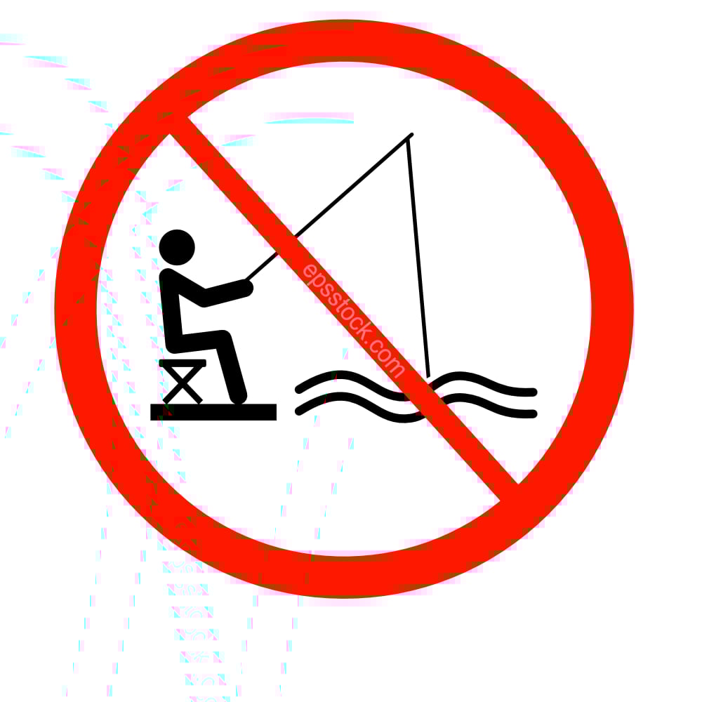No fishing sign