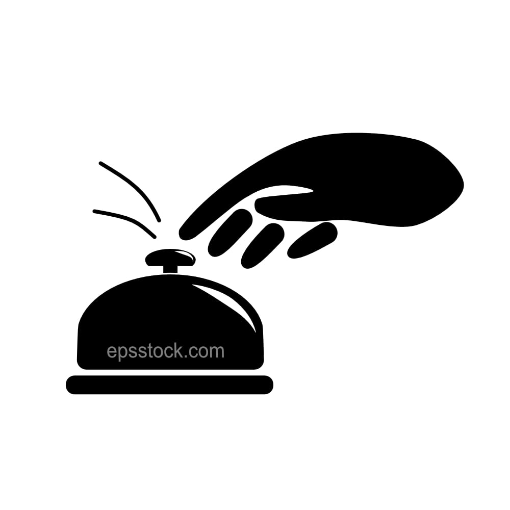 Reception bell symbol