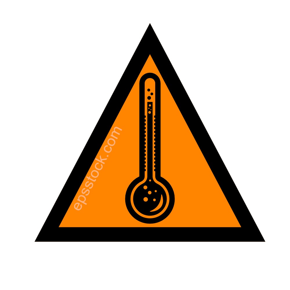 High Temperature Hazard Sign