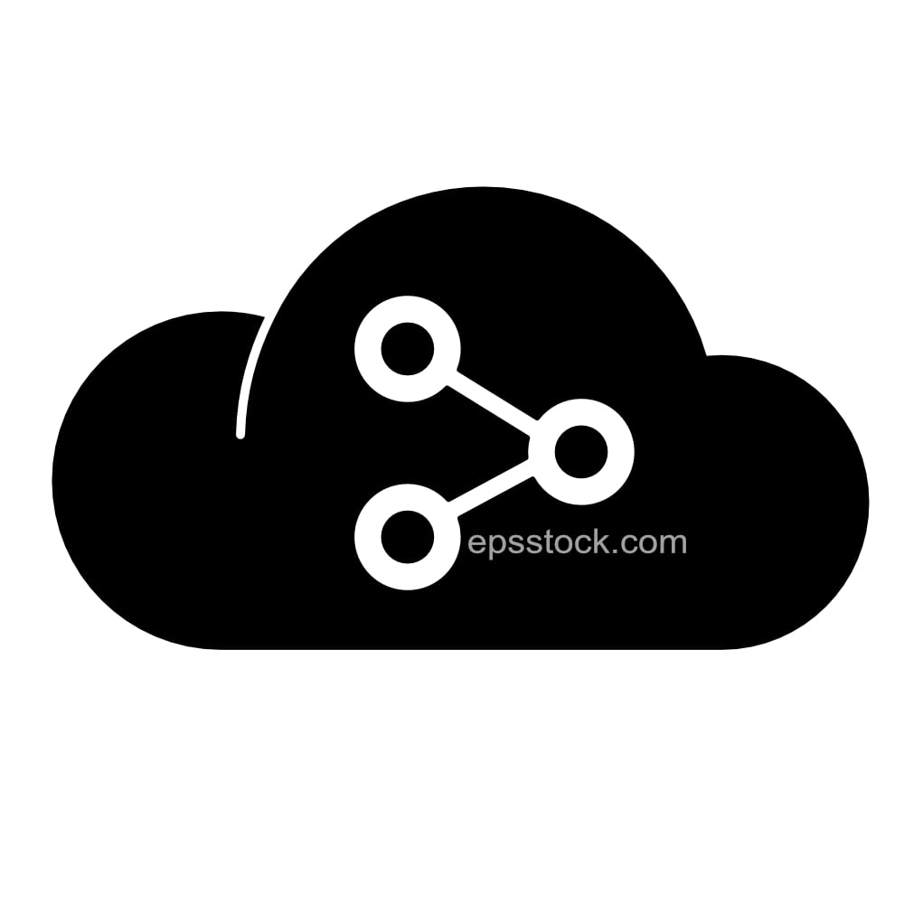 Cloud share symbol
