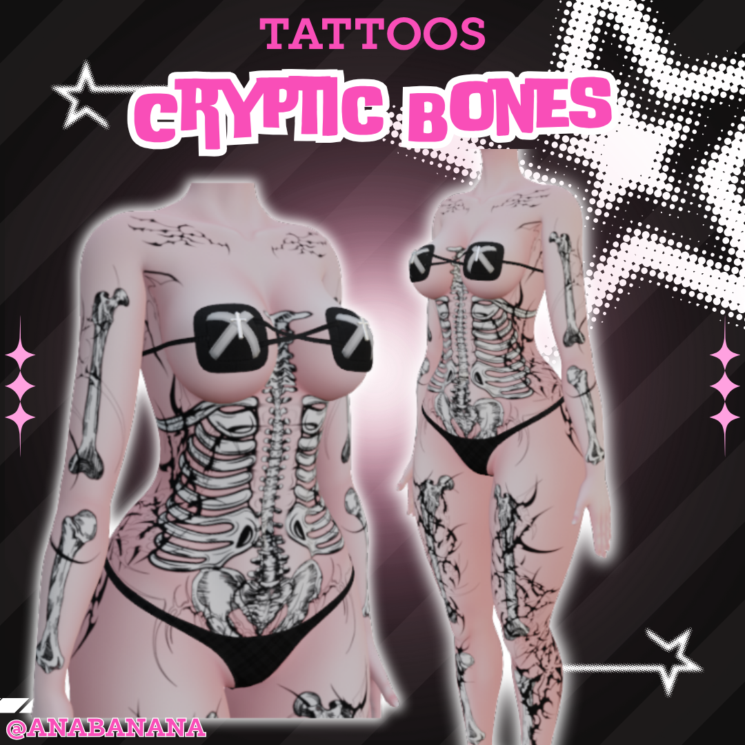 🦴 Cryptic Bones Tatts | Vrbase Egirl