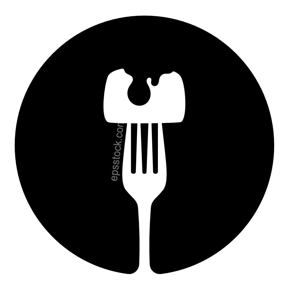 piece of cake on fork