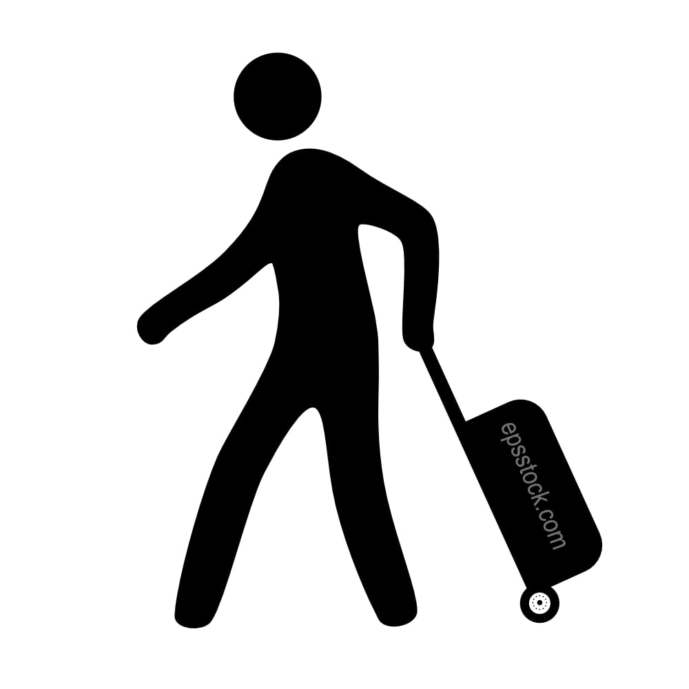 Tourist with luggage