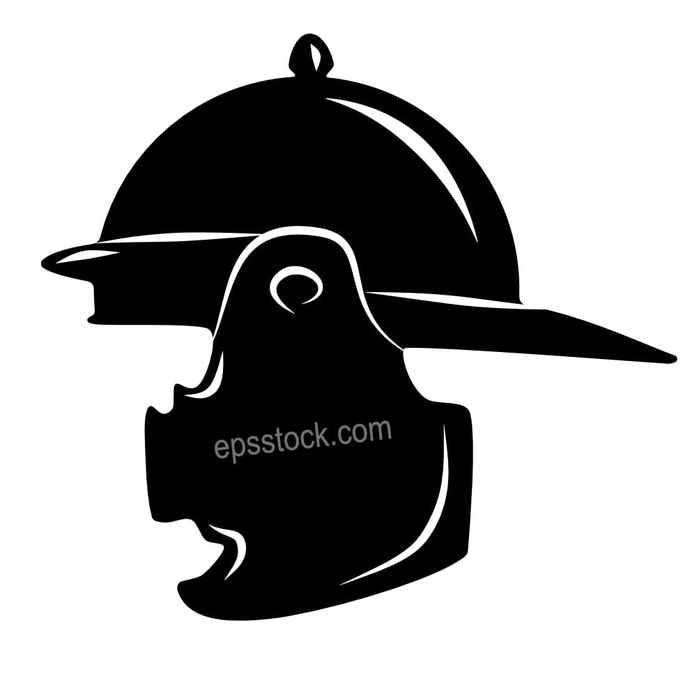 Roman legionary helmet emblem