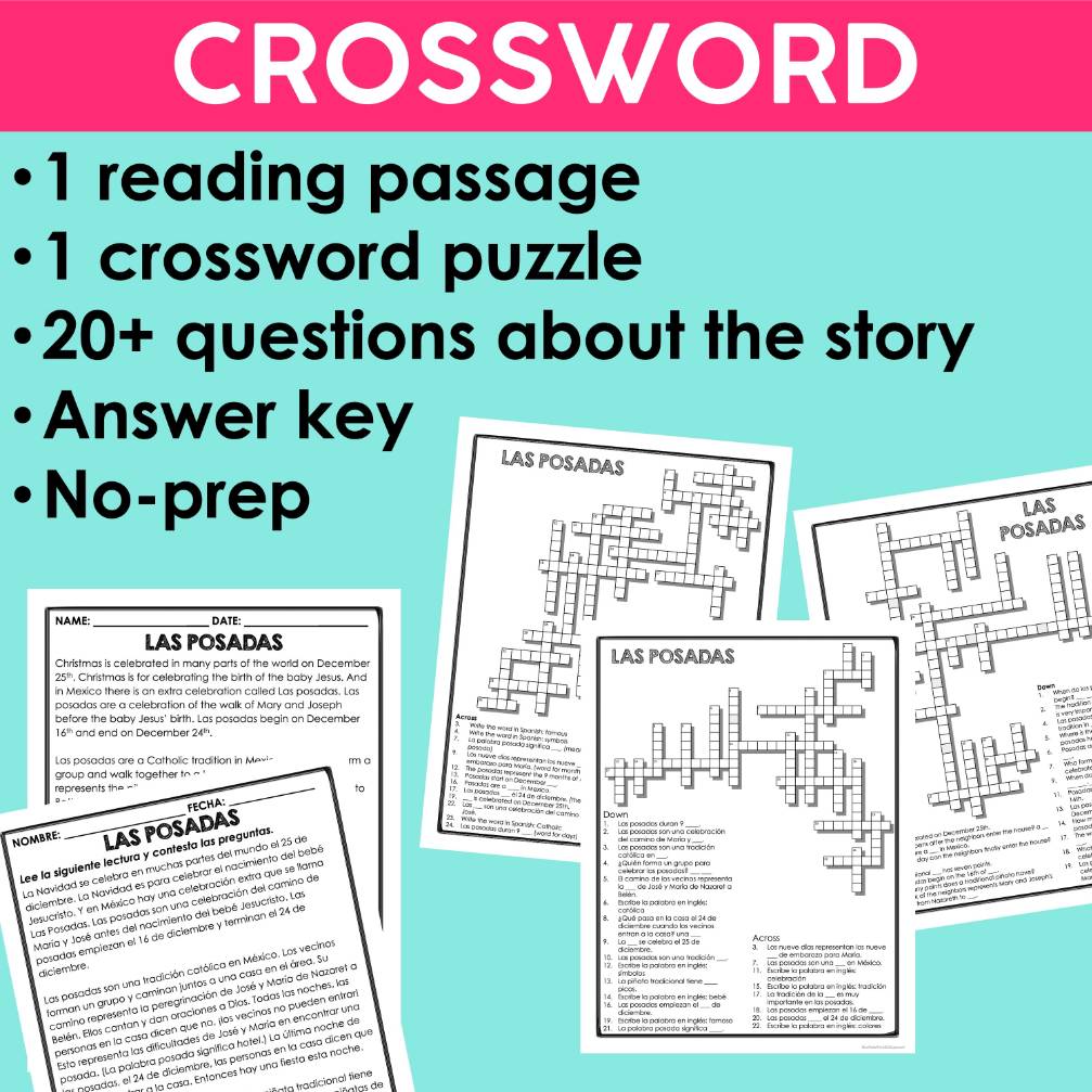 Las Posadas Reading Activities Spanish Christmas Activity Spanish Culture