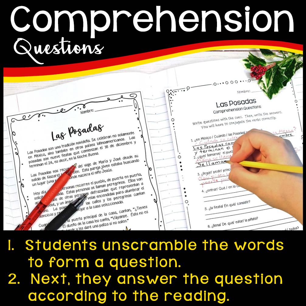 Las Posadas Reading Comprehension - Spanish Christmas Activities - La Navidad