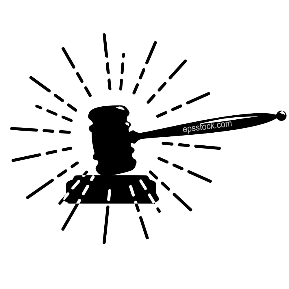 justice gavel emblem