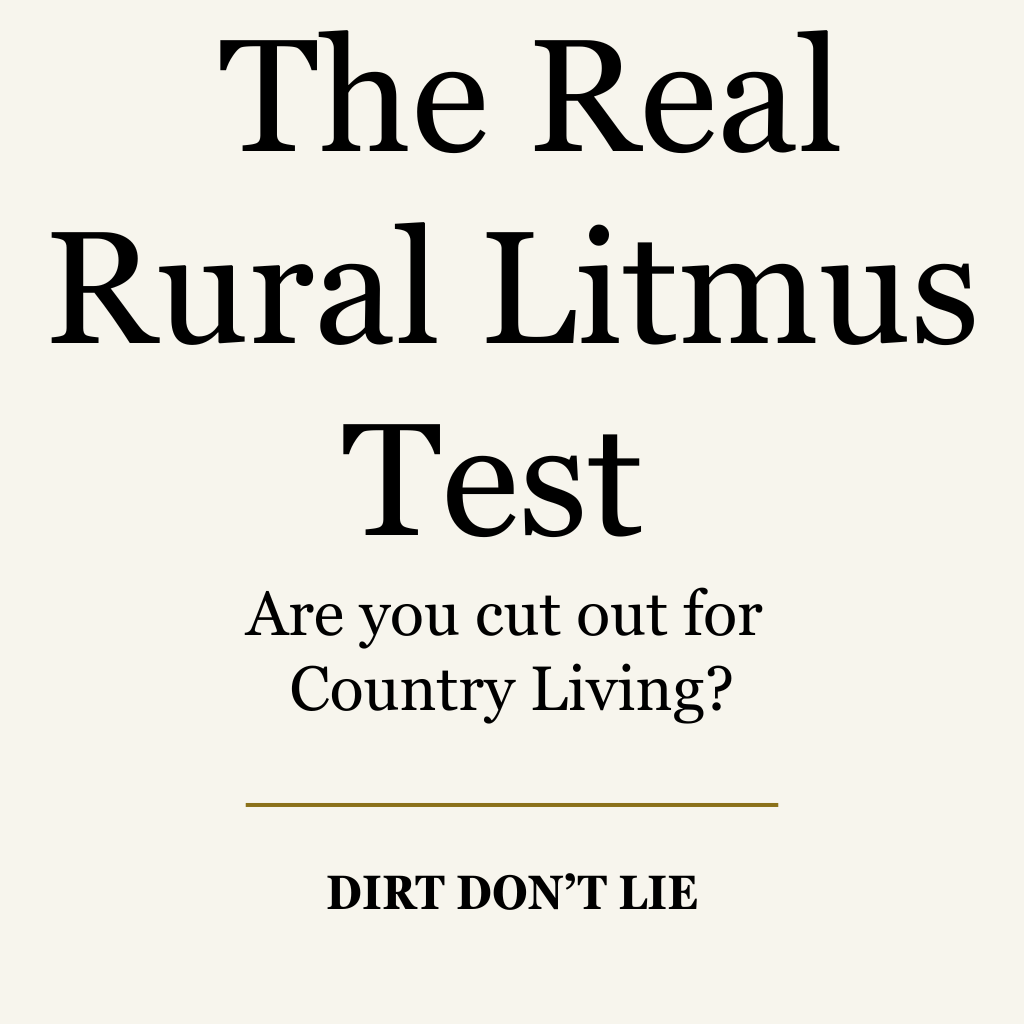 RURAL LITMUS TEST