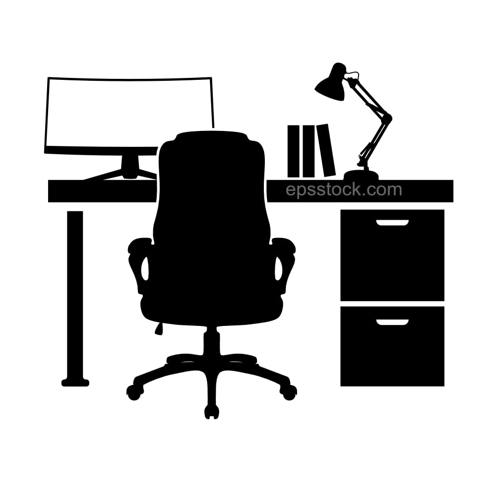 Office desk symbol