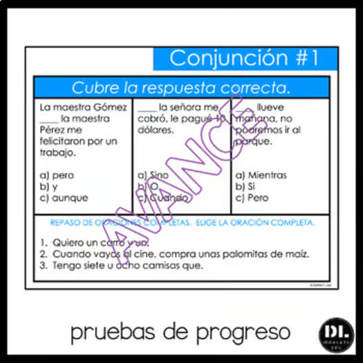 Conjunciones | Conjunctions Spanish