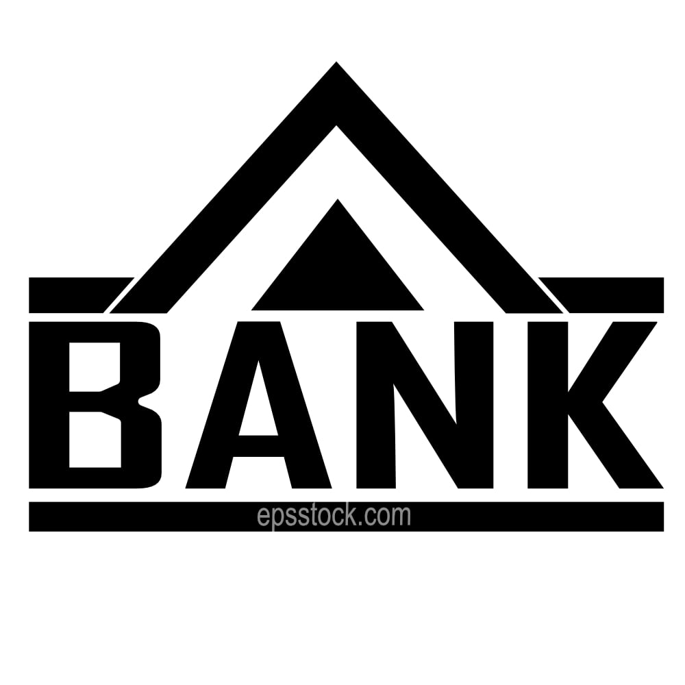 Bank building symbol