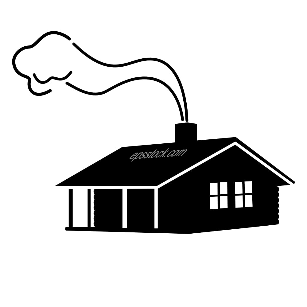 wooden house in forest