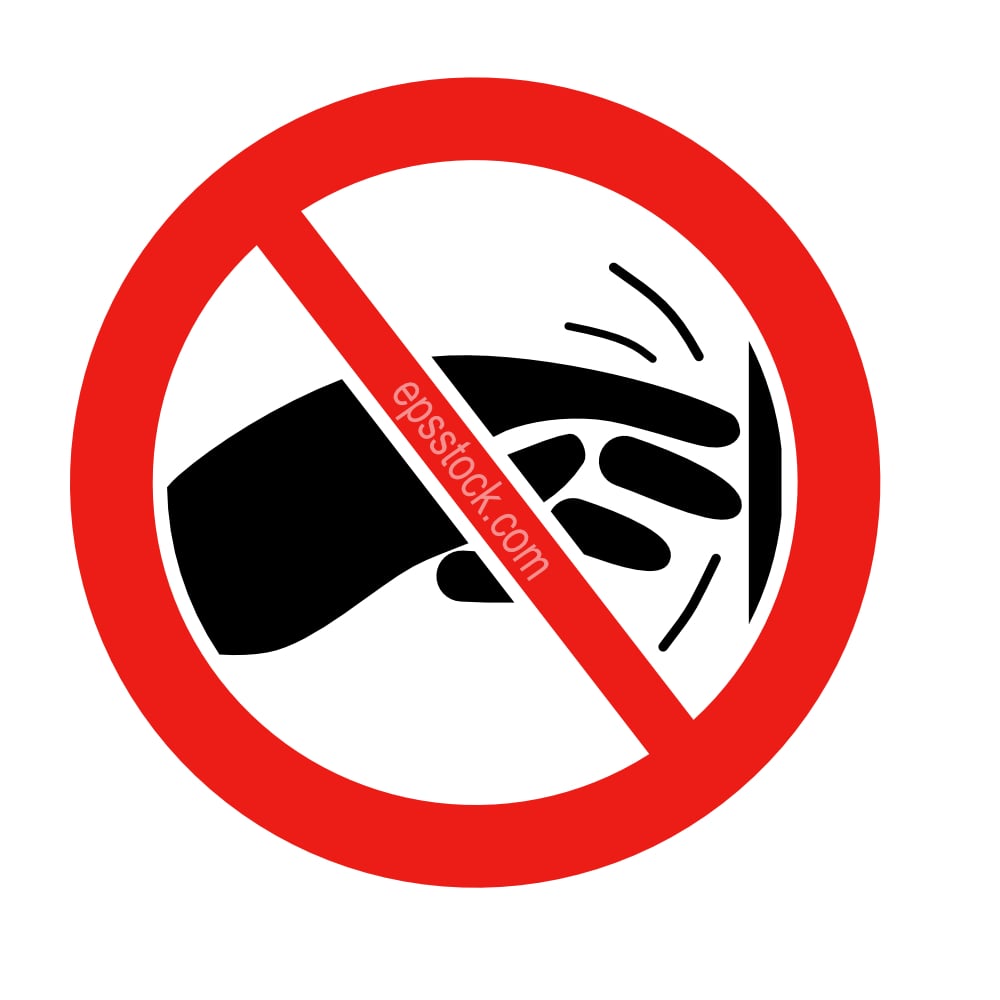 Do not Touch Warning Sign