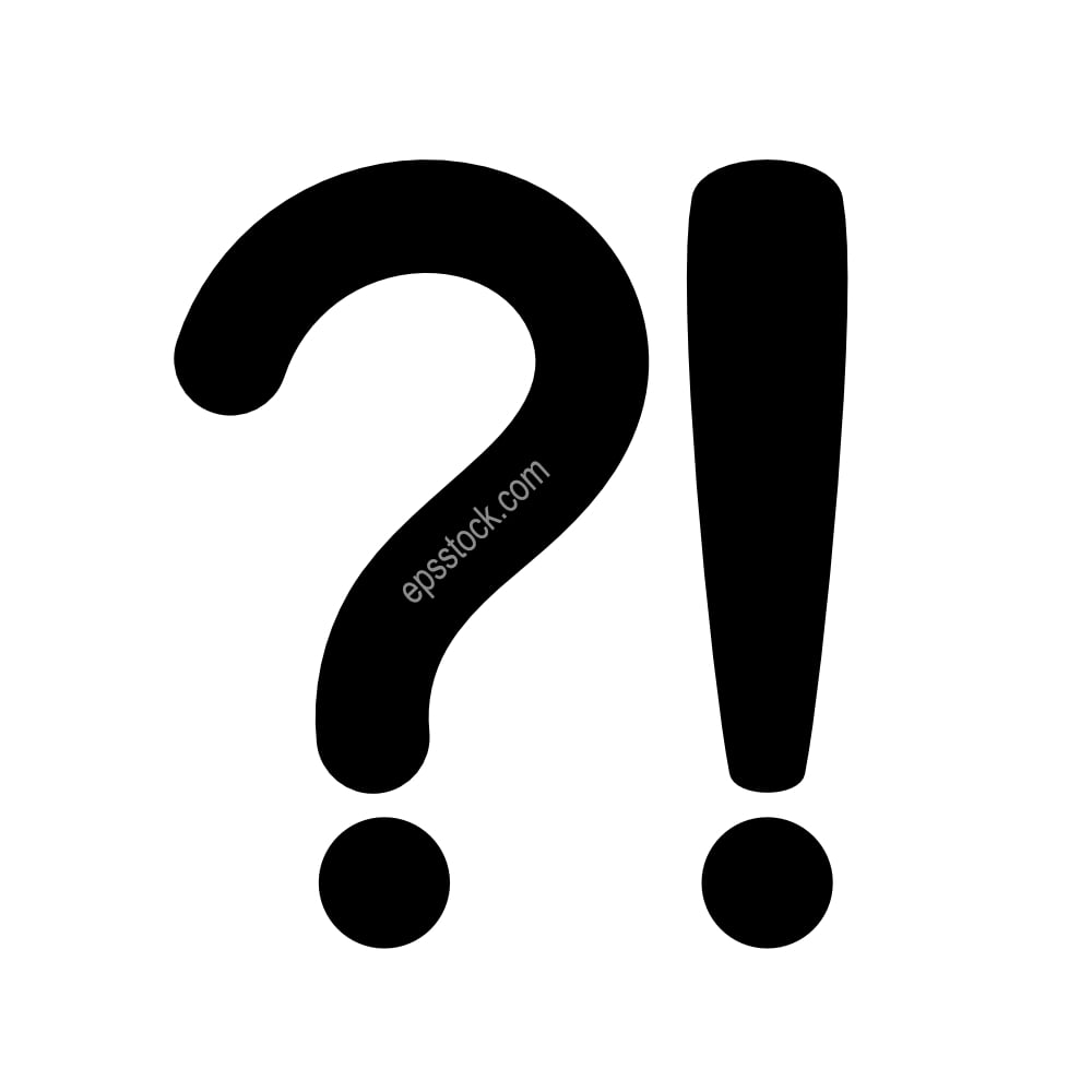 question mark and exclamation point