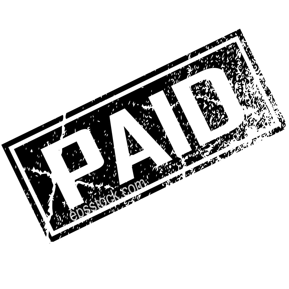 Paid stamp