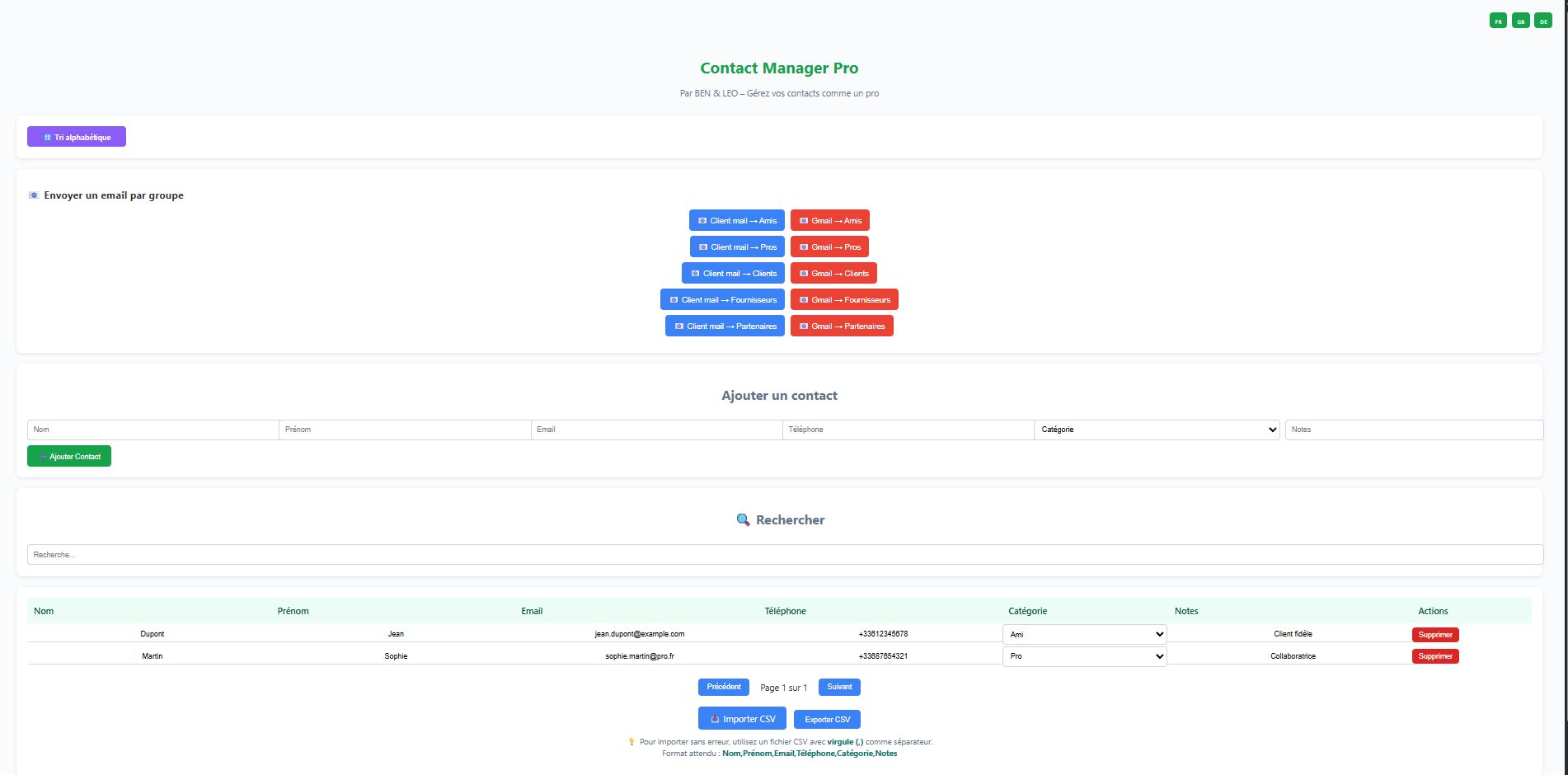 🟢 Contact Manager - Payhip