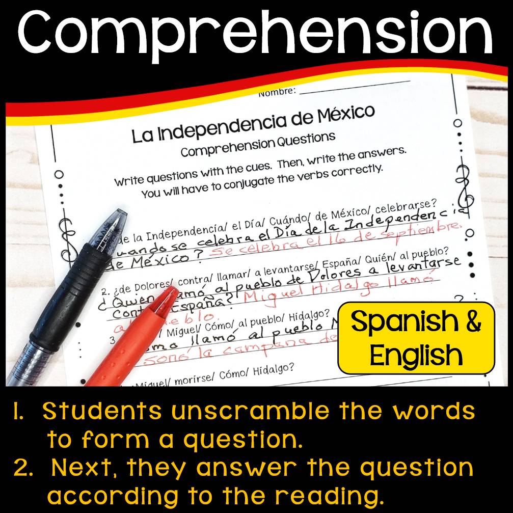 Mexican Independence Day - Hispanic Heritage Month Activities & Worksheets