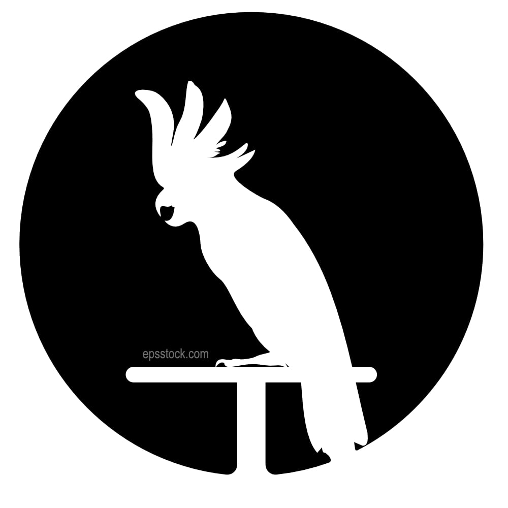 White cockatoo, logo