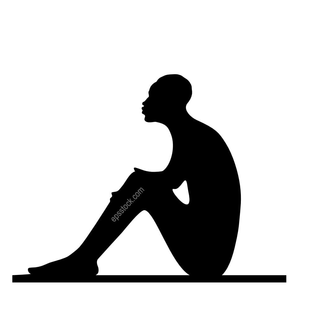 man sitting on floor