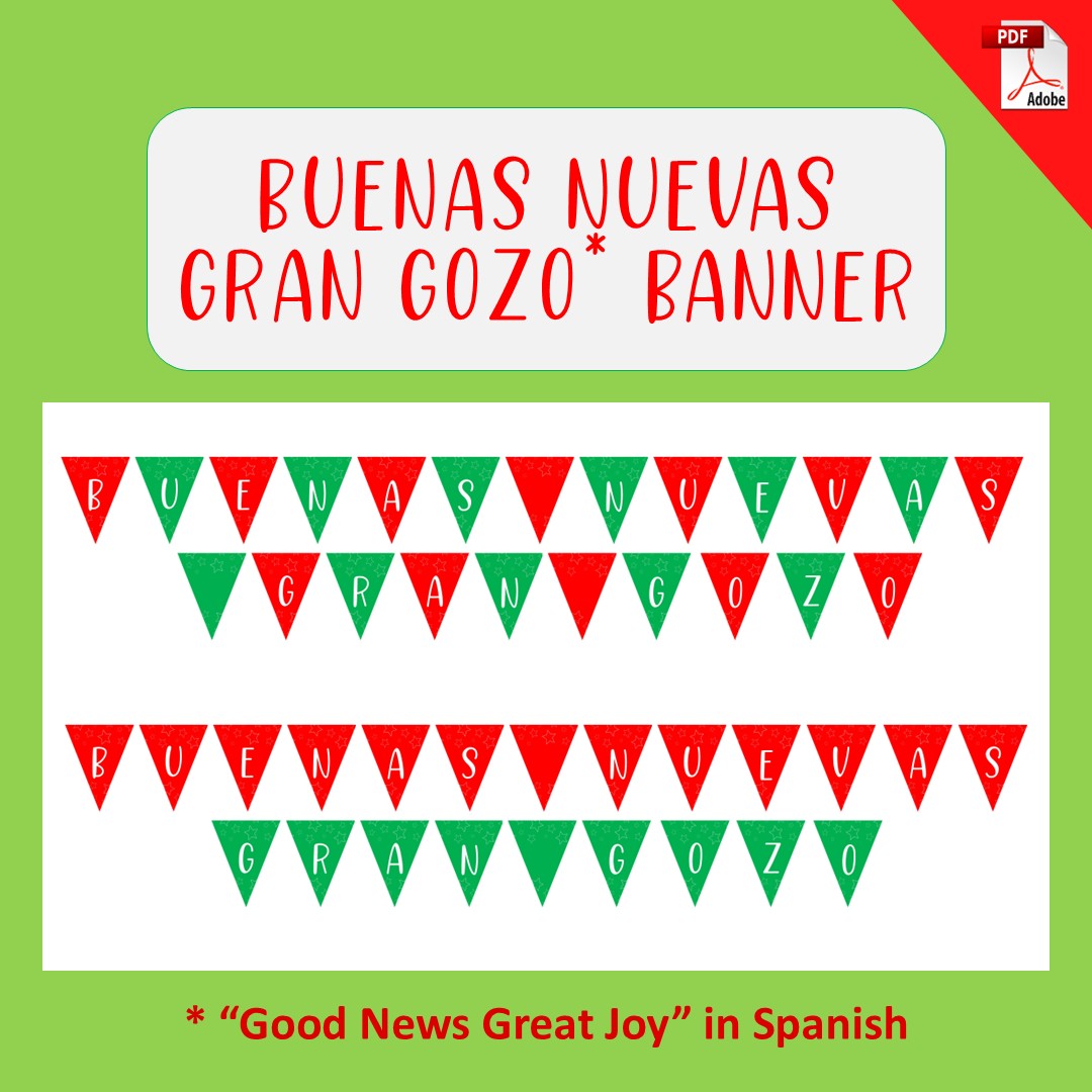 Buenas Nuevas Gran Gozo Banner (Printable Download)