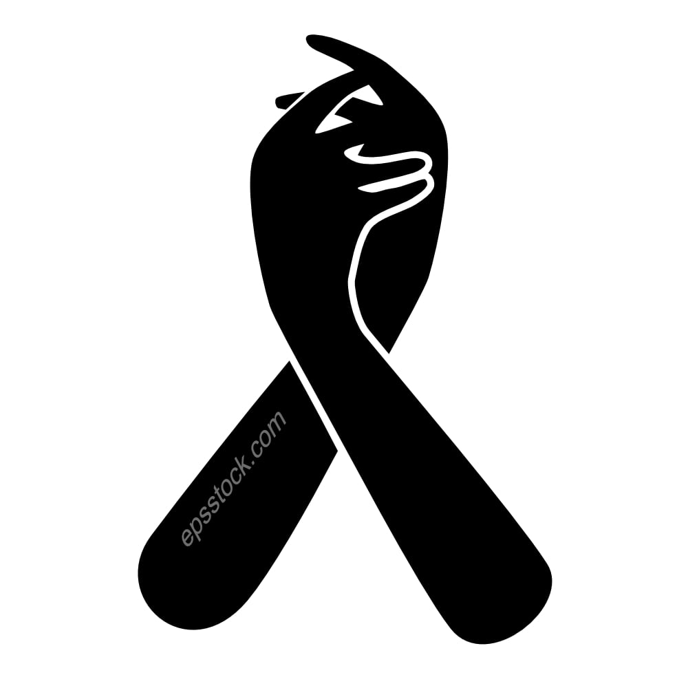 Two hands touching each other