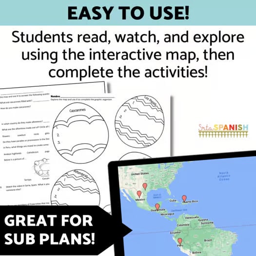 Actividades de Pascua Semana Santa Easter in Spanish Speaking Countries Lesson