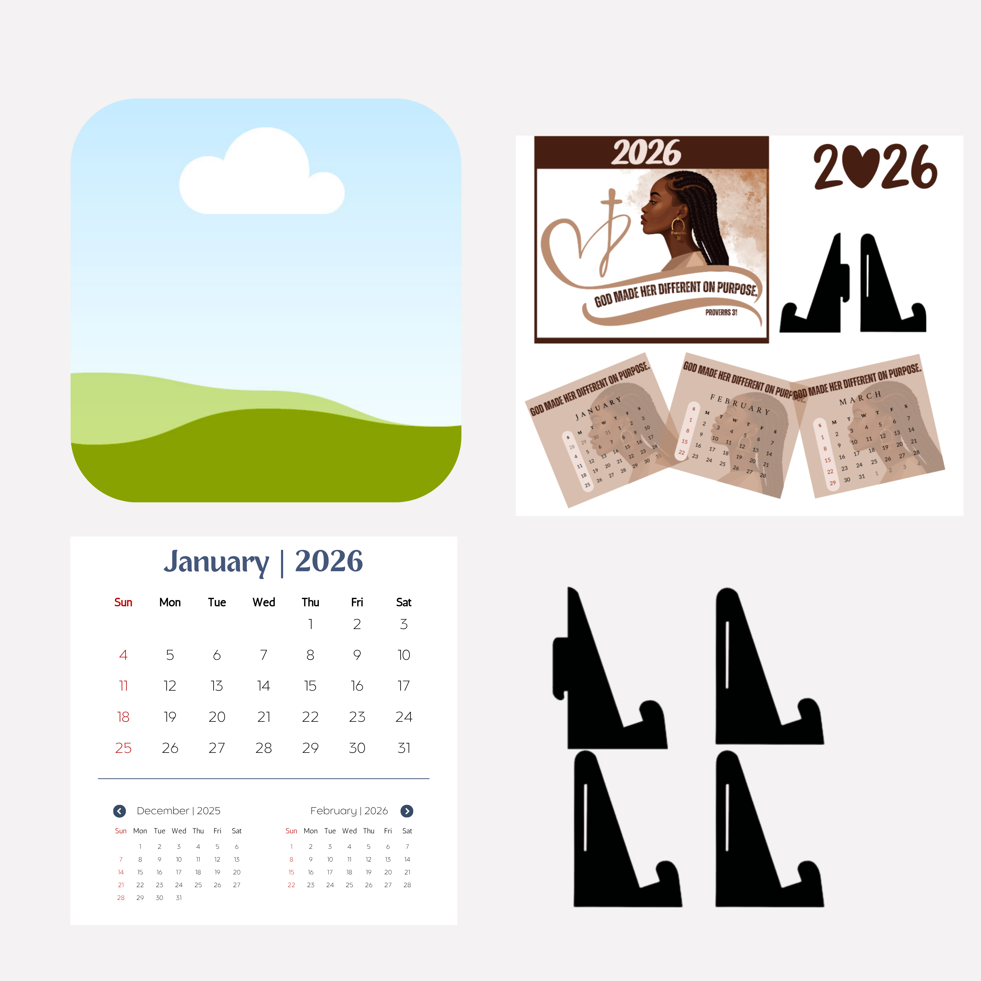 2026 Desk Calendar Template With Stand Payhip 2026-desk-calendar-template-with-stand-payhip