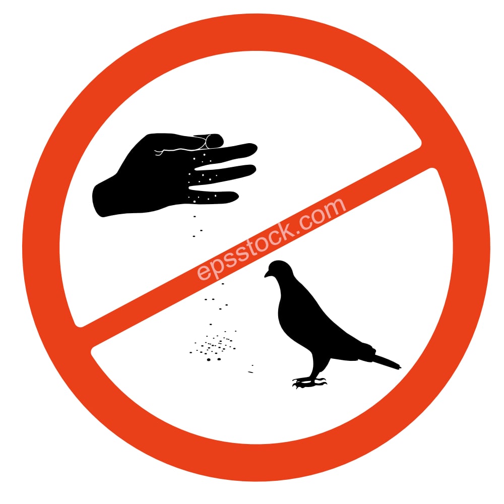 Do not feed the birds