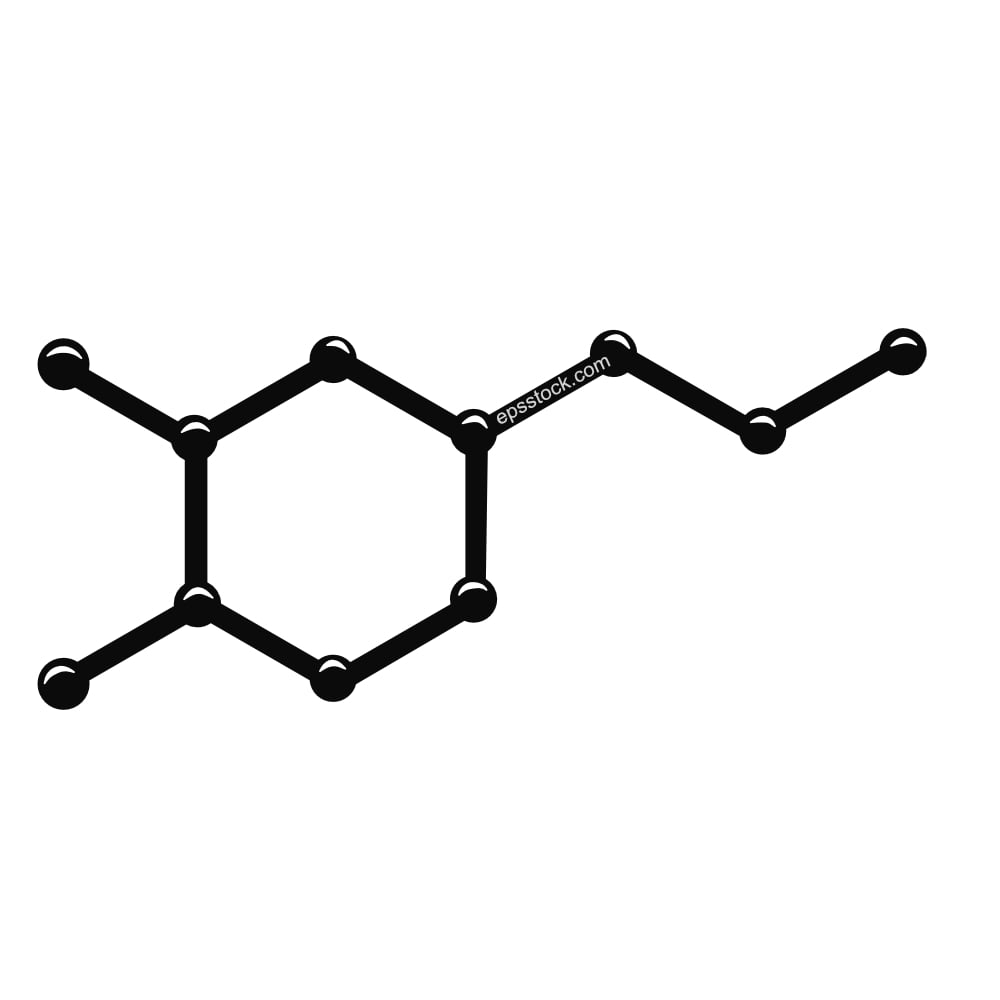 Dopamine molecular structure