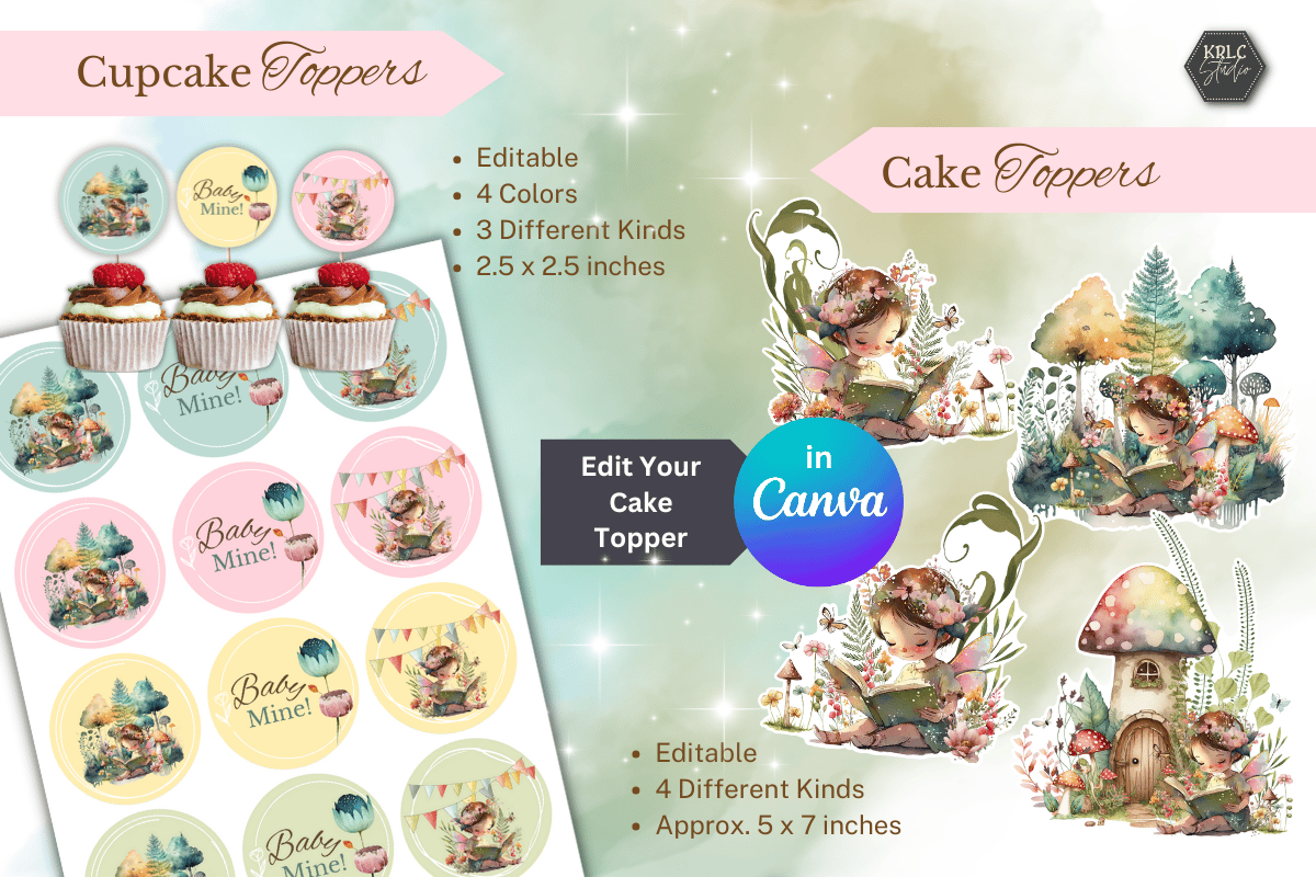 Fairy Garden Baby Shower Kit PDF - KRLC Studio