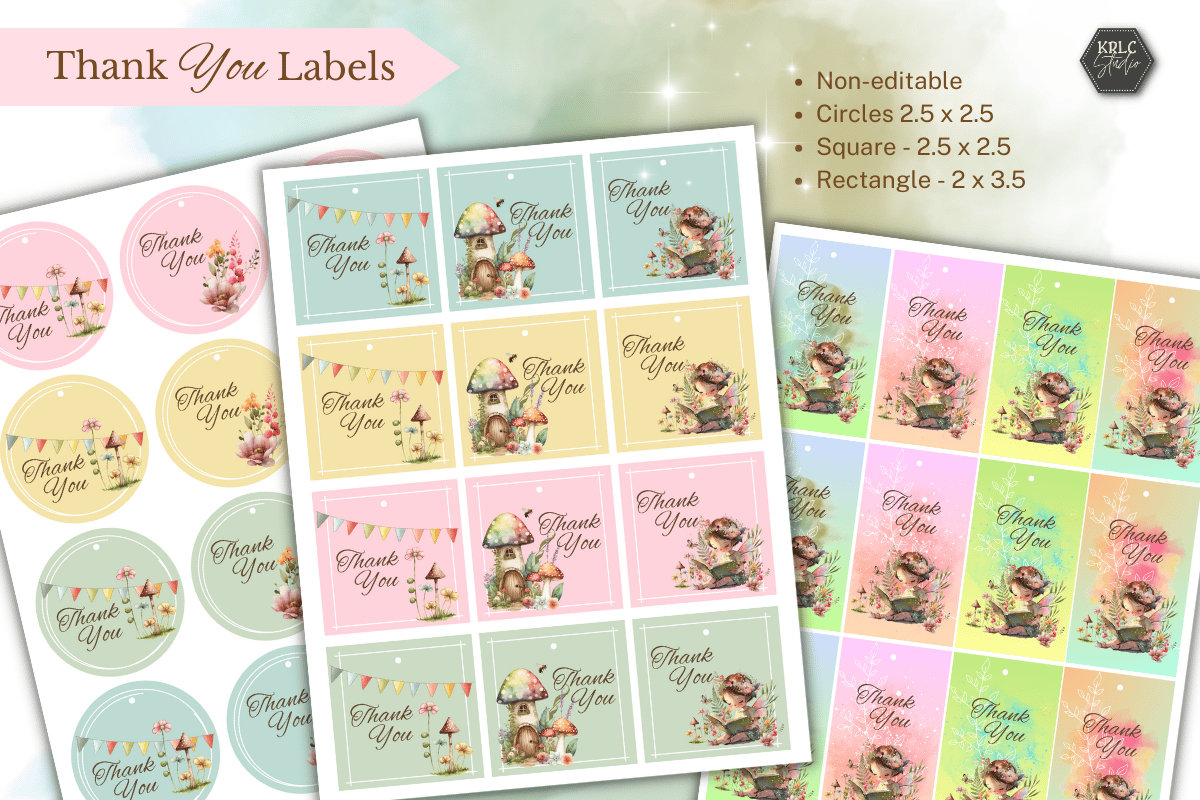 Fairy Garden Baby Shower Kit PDF - KRLC Studio