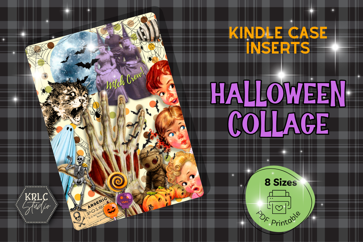 Halloween Collage - Kindle Case Inserts - KRLC Studio Cover