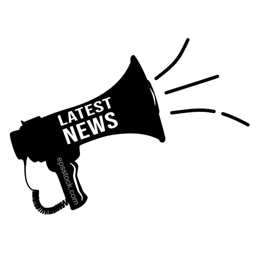 Megaphone with Latest news
