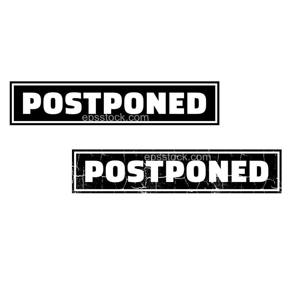 Postponed stamp