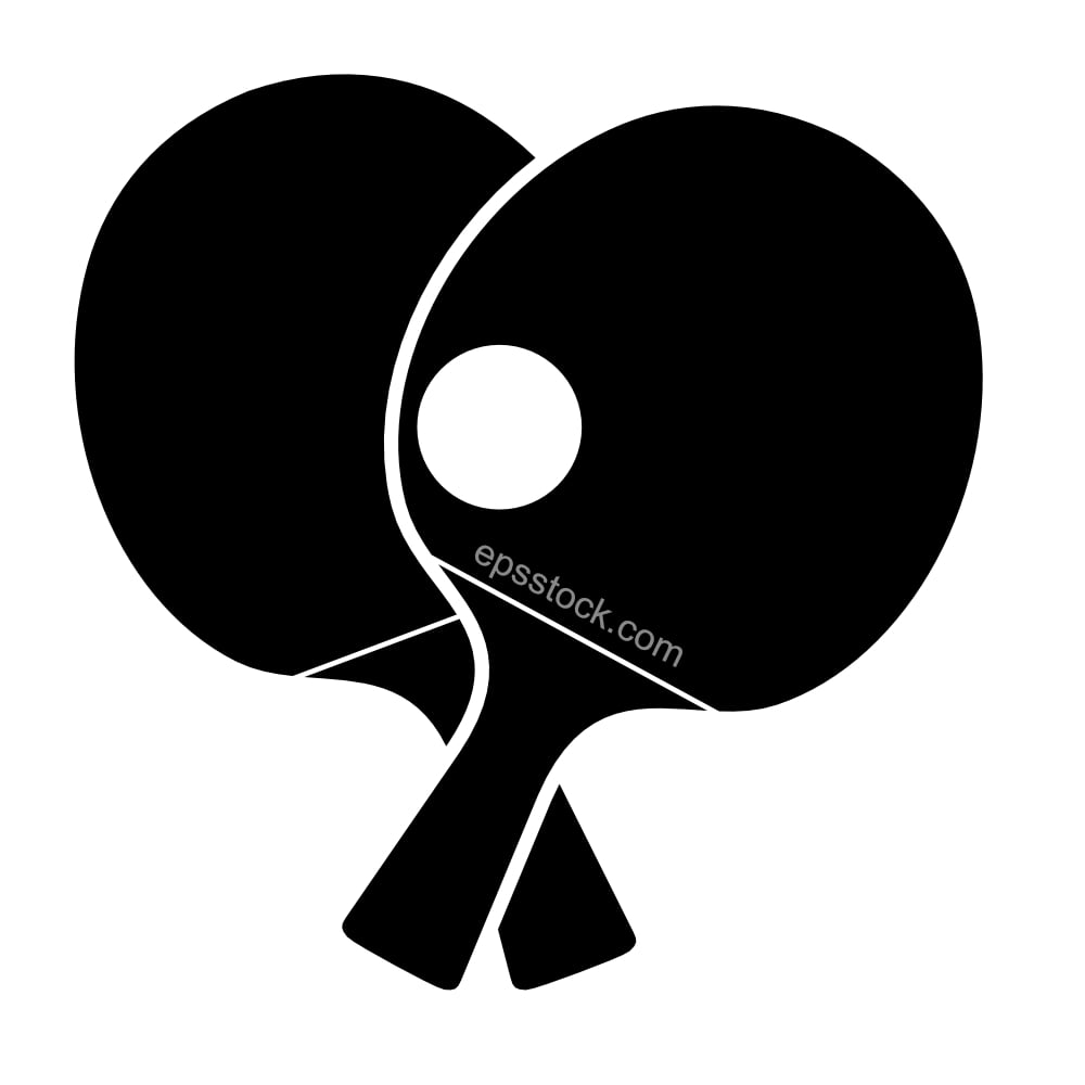 Table Tennis Rackets with ball