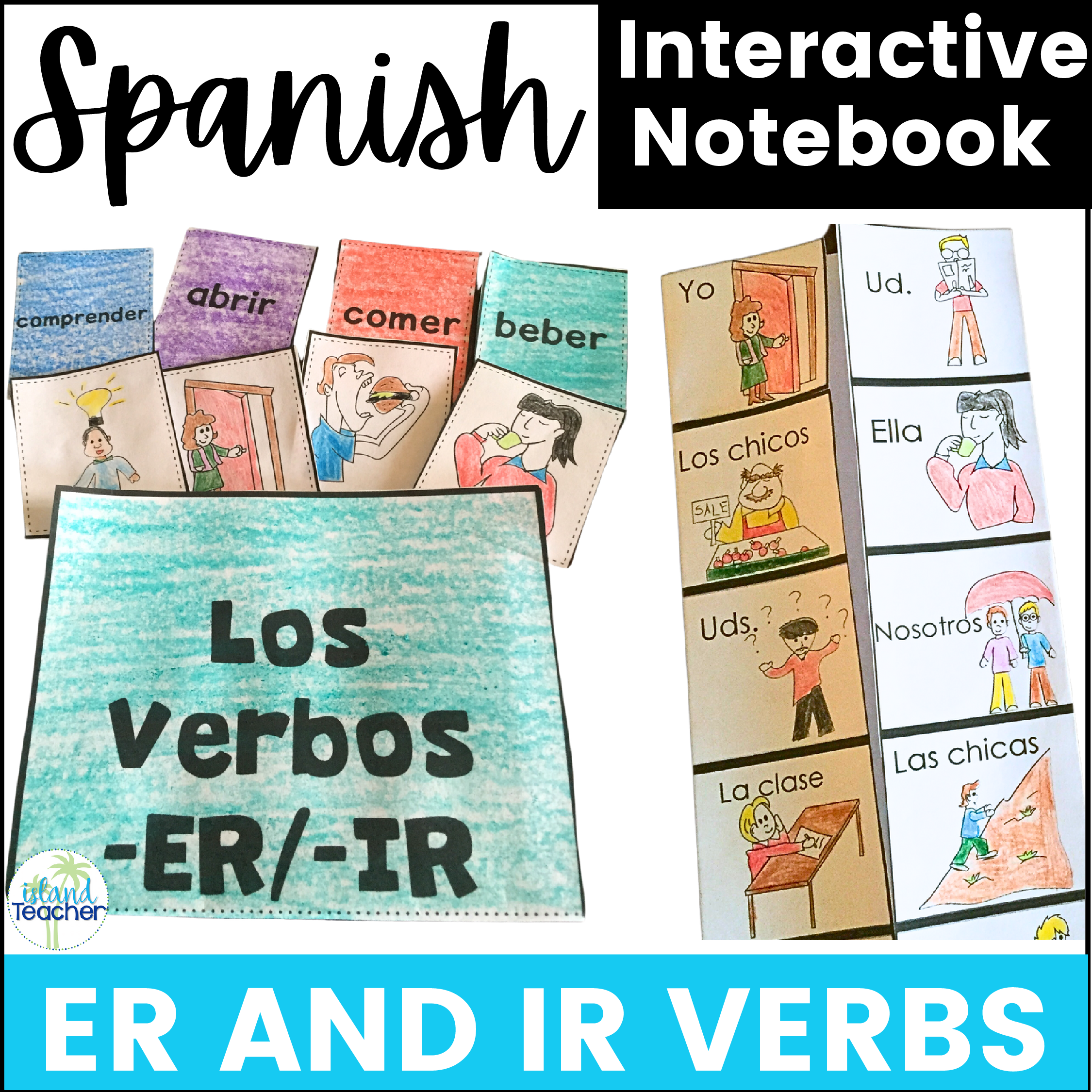 Spanish ER and IR Verbs Interactive Notebook Activities - Payhip