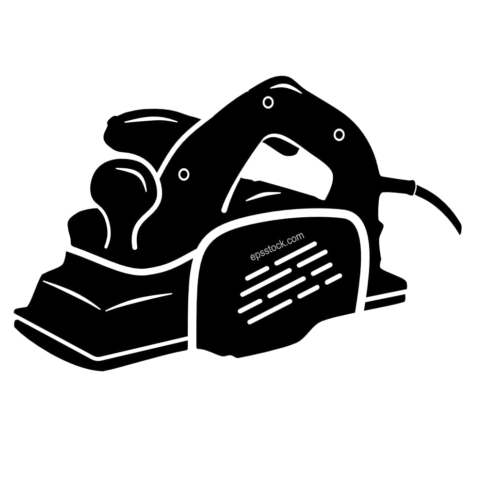 Electric hand planer emblem