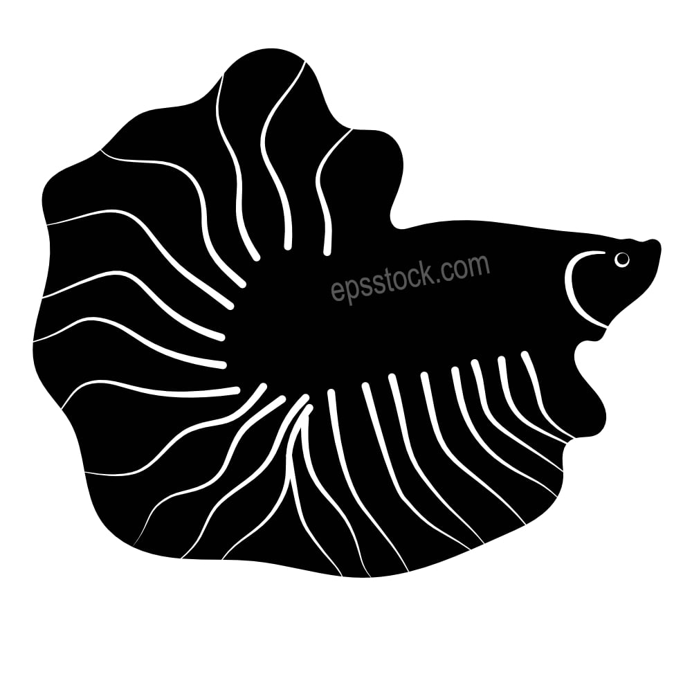 Betta fish emblem