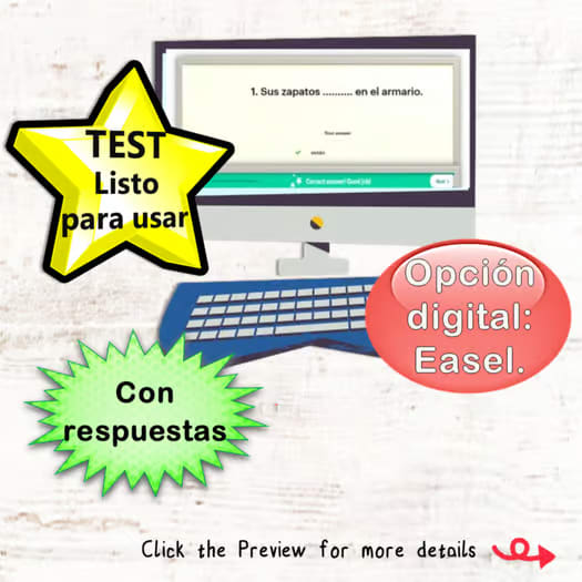 Spanish Ser vs Estar Practice Activities Test | Answer Keys Print & Digital Quiz