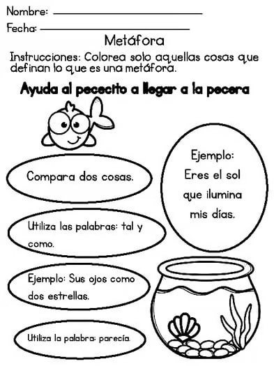 Lenguaje figurado (metáfora, símil, personificación e hipérbole)