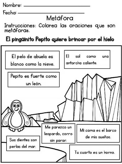 Lenguaje figurado (metáfora, símil, personificación e hipérbole)