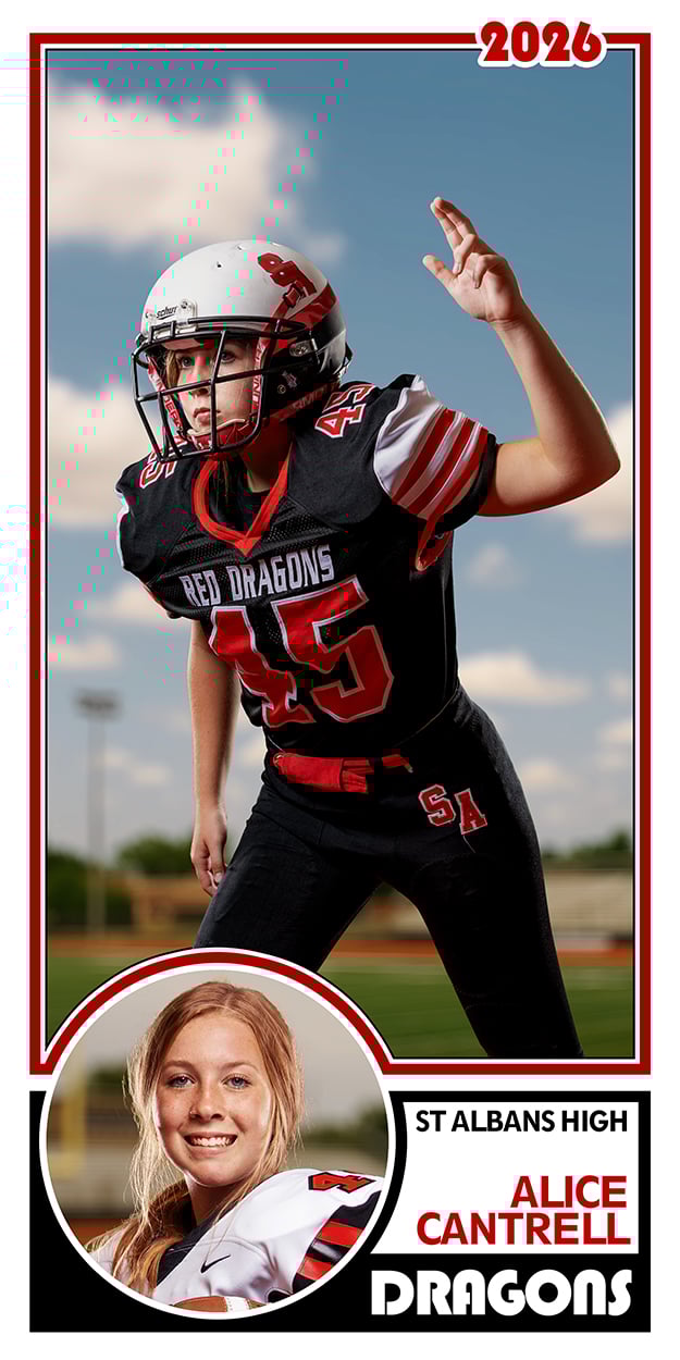 Throwback, Vintage, Trading Card, Photoshop Template, Digital Background, Sports Design, Volume Photography for Schools and Teams, Seniors, Clean and Modern