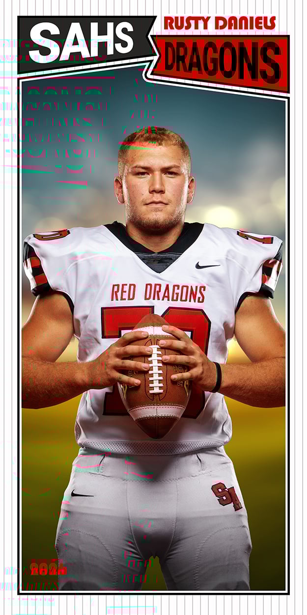 Throwback, Vintage, Trading Card, Photoshop Template, Digital Background, Sports Design, Volume Photography for Schools and Teams, Seniors, Clean and Modern