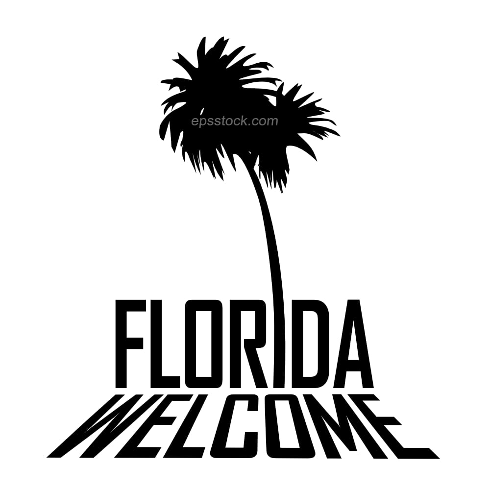 welcome to Florida lettering