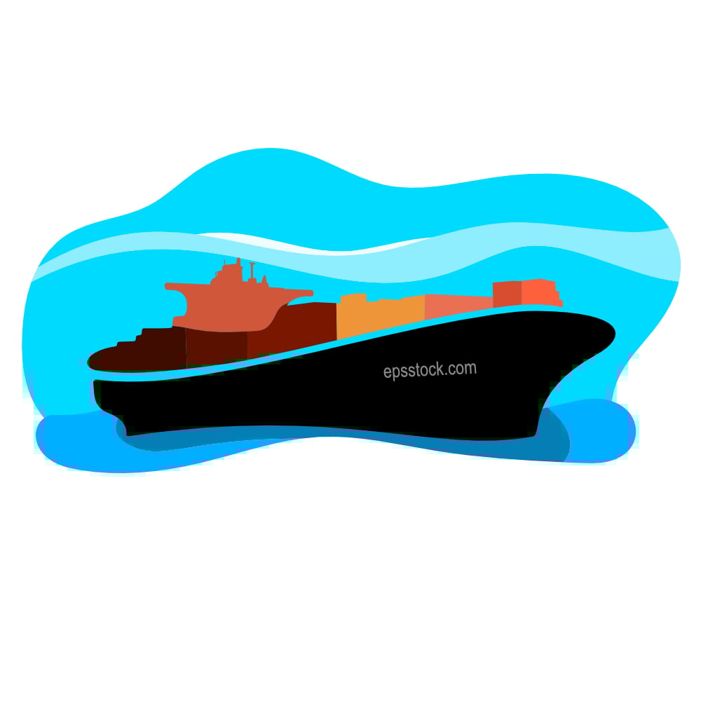 cargo ship in the ocean