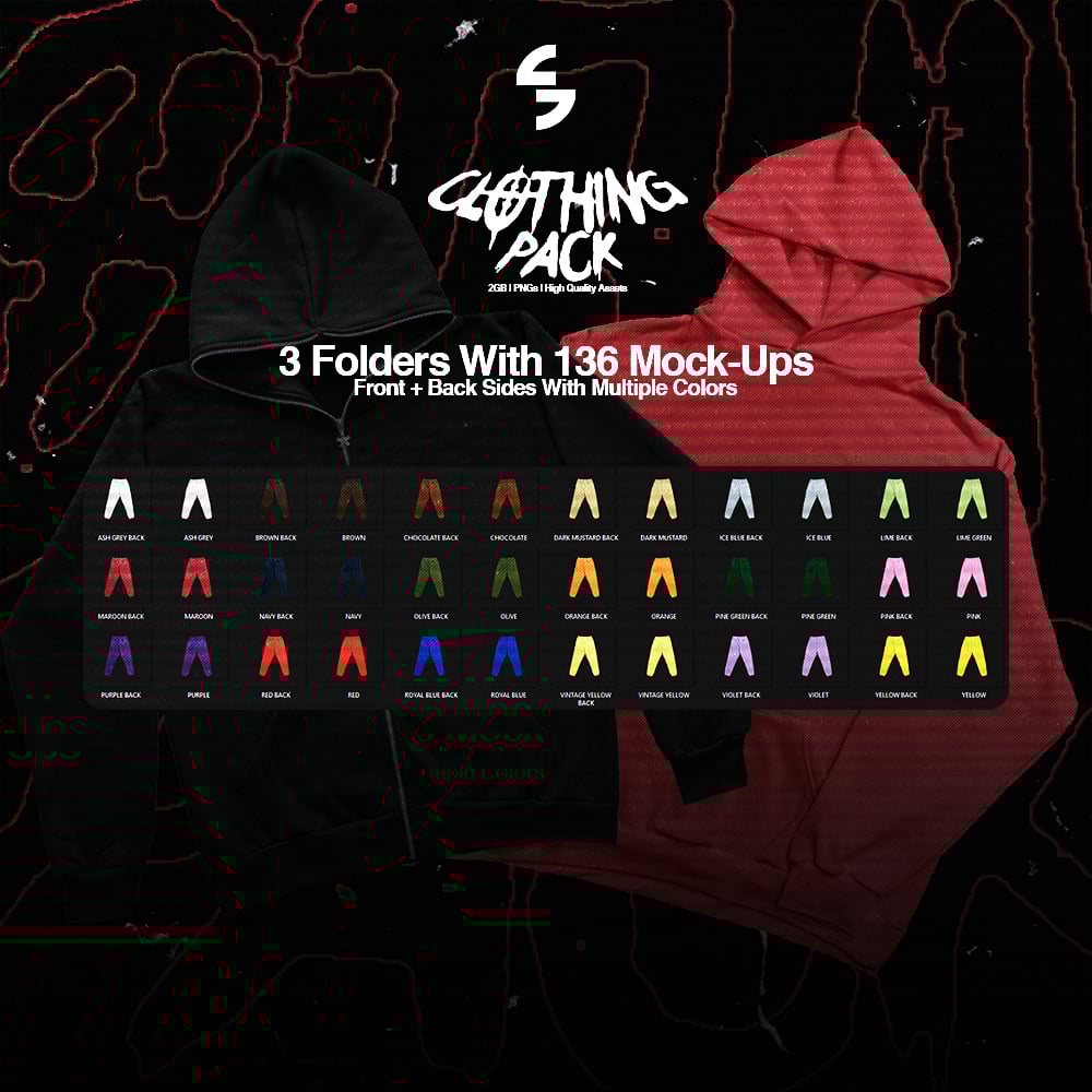 Example layout illustrating tee design graphic applied on a blank clothing mock-up