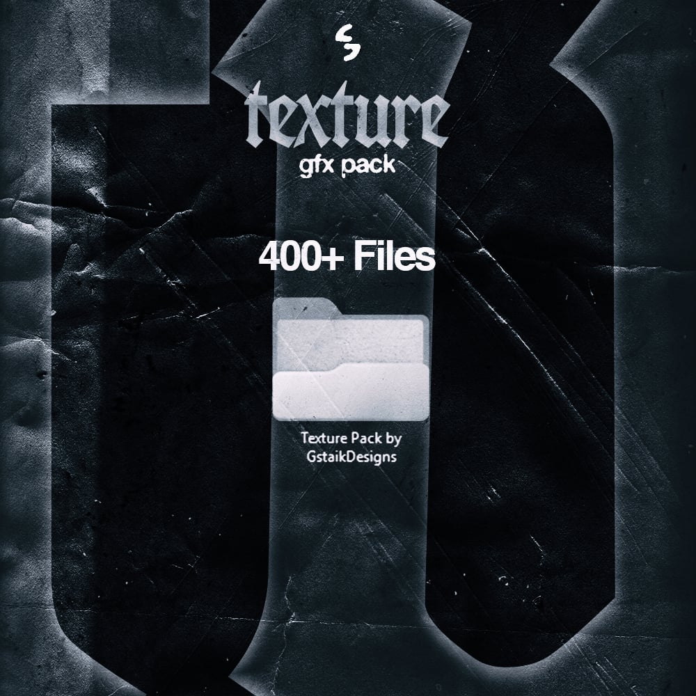 Preview grid showing 400+ textures from the Texture Graphics Pack by GstaikDesigns